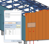 3D-CAD-Software für Industriefassade: Individuell steuerbare Längenoptimierung