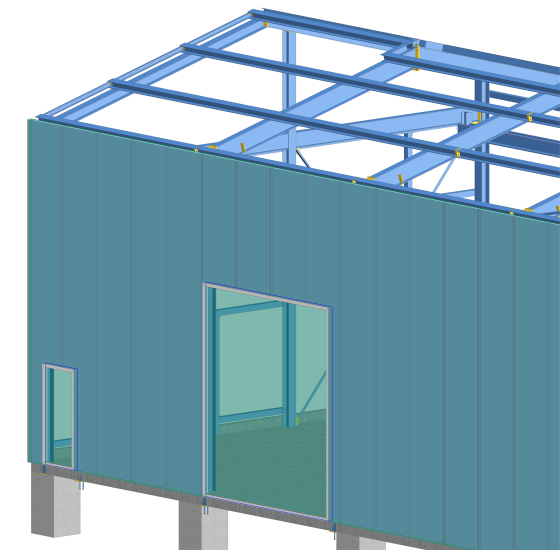 3D-CAD-Software für Industriefassade